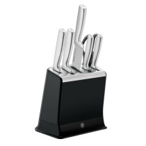 EverSharp Paslanmaz Çelik  6'lı Entegre Bileyicili Bıçak Seti - (5 Bıçak 1 Makas & Stand)